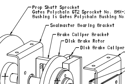 WindBine TM Bracket for Sealmaster Bearing - Part #BRSEALM