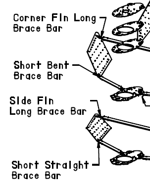 WindBine TM Short Straight Brace Bar - Part #SSBBAR