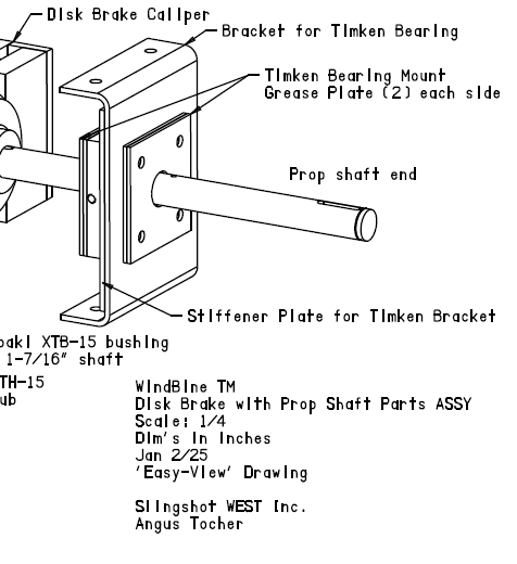 WindBine TM Stiffener Plate for Timken Bracket - Part #STIFFPLT