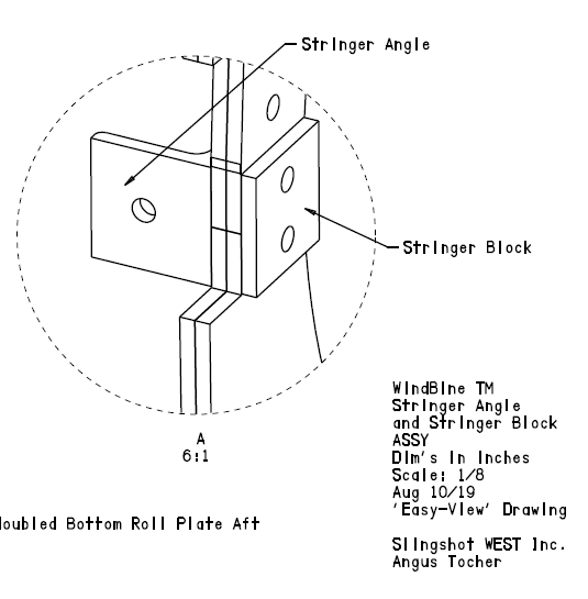 WindBine TM Stringer Block Punched - Part #STBLK