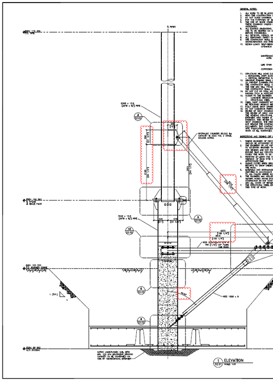 WindBIne TM Tilt Base Hydraulic Lower Pole Engineering Drawing S202