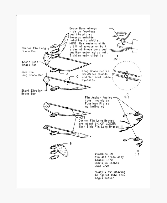 WindBine TM Short Brace - Part #SBRC