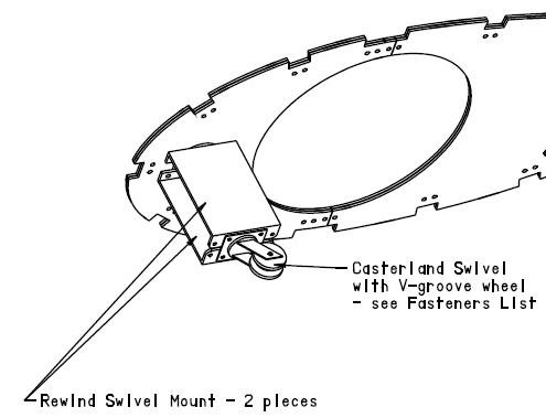 WindBine TM Rewind Swivel Mount ASSY