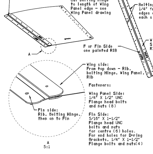 WindBine TM Hinged Wing Panel ASSY