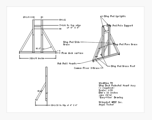 WindBine TM Step Deck Pedestal Mount ASSY