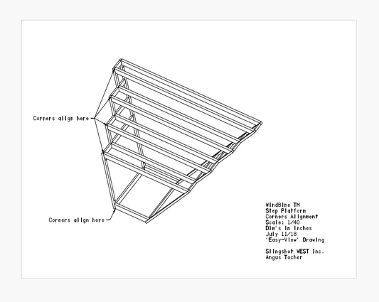 WindBine TM Step Platform Corners Alignment