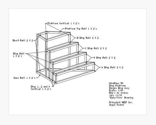 WindBine TM Step Platform Single Step ASSY